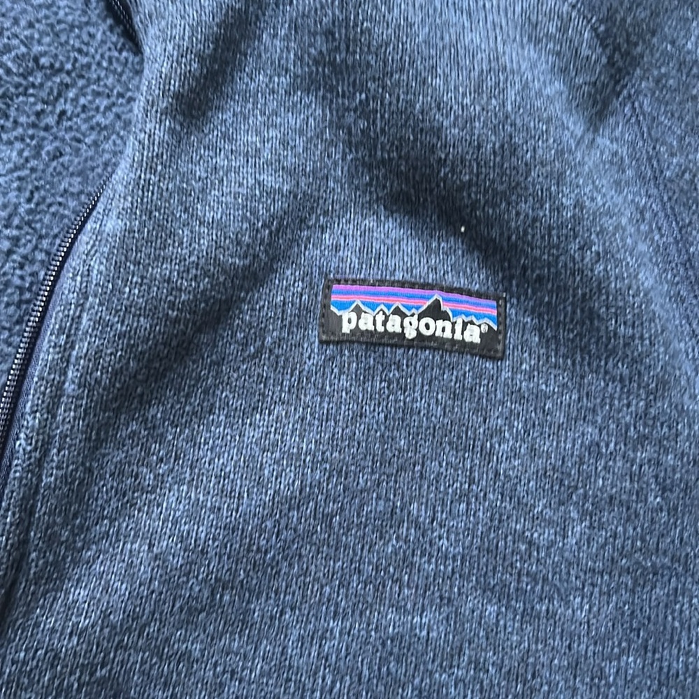 Patogonia 1/4 zip sweatshirt Navy Blue - Picture 2 of 4